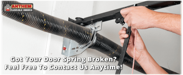 Broken Garage Door Spring Anthem AZ